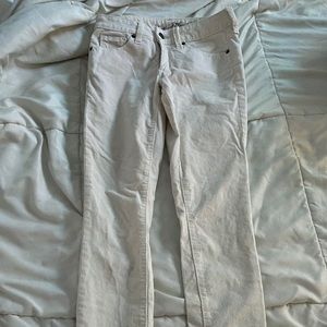 white corduroy pants
